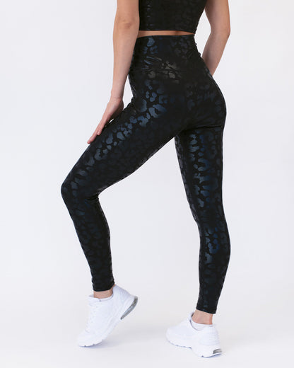LeRoxy |  Metallic Leopard Leggings | Trendy & Stylish Metallic Animal Print Leggings
