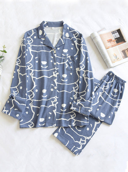 LeRoxy | Katoenen Pyjama Set | Comfortabel & Ademend voor Gezellige Avonden