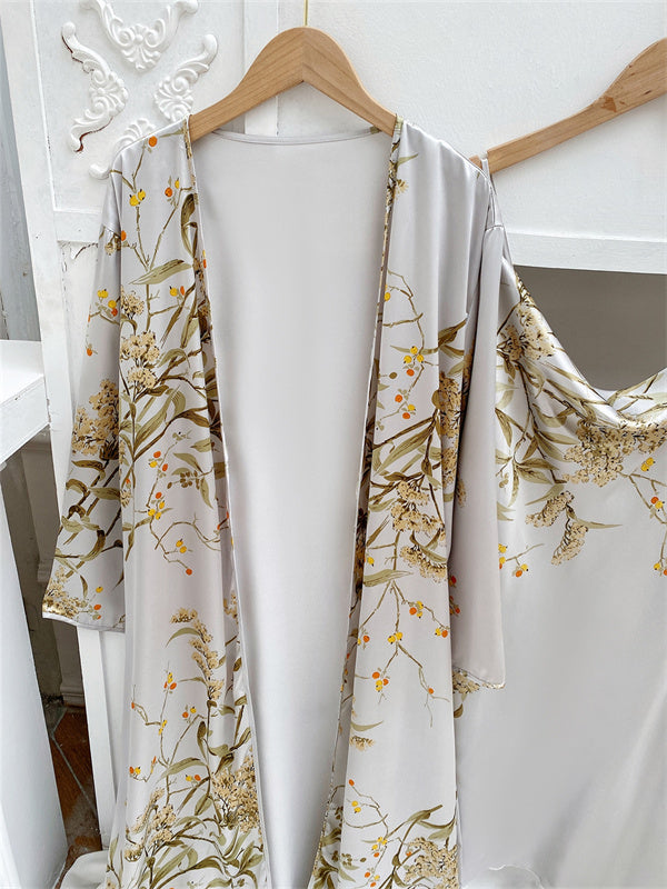 LeRoxy | Luxe Satijnen Dames Pyjama Set | 4-delig Comfortabele Nachtkleding