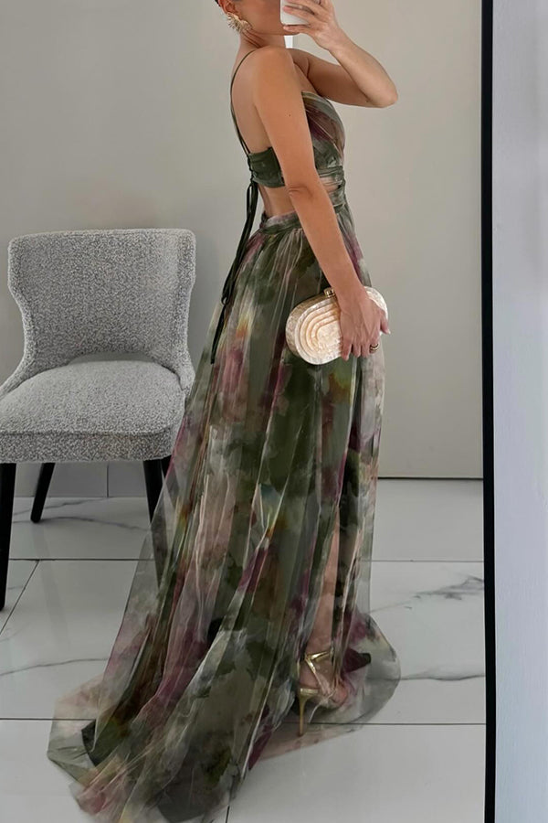 LeRoxy |  Maxi Jurk met Bloemenpatroon | Vrouwelijke Lange Zomerjurk