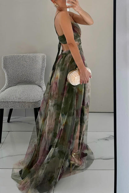 LeRoxy |  Maxi Jurk met Bloemenpatroon | Vrouwelijke Lange Zomerjurk