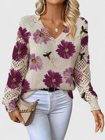 LeRoxy | Elegante Dames Pullover | Bloemenpatroon, Comfortabel en Stijlvol