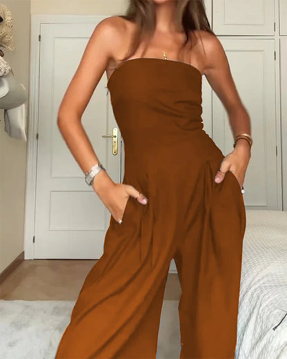 LeRoxy | Elegante Off-Shoulder Jumpsuit Dames | Stijlvolle Jumpsuit voor Feest & Casual