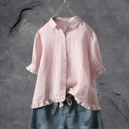 LeRoxy - Stijlvolle Katoenen Dames Top | Elegant & Comfortabel