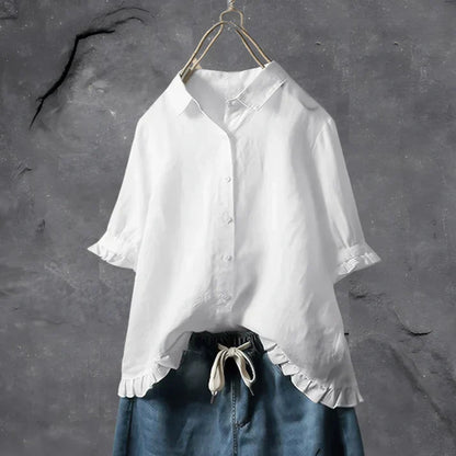 LeRoxy - Stijlvolle Katoenen Dames Top | Elegant & Comfortabel