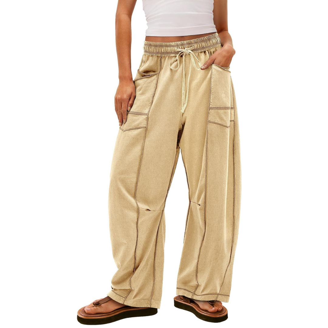 LeRoxy | Comfortabele Dames Baggy Lounge Broek | Casual Loungewear & Vrijetijdsbroek