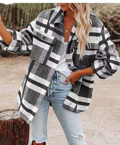 LeRoxy | Knus Oversized Geruit Overhemd voor Dames | Comfortabel & Stijlvol