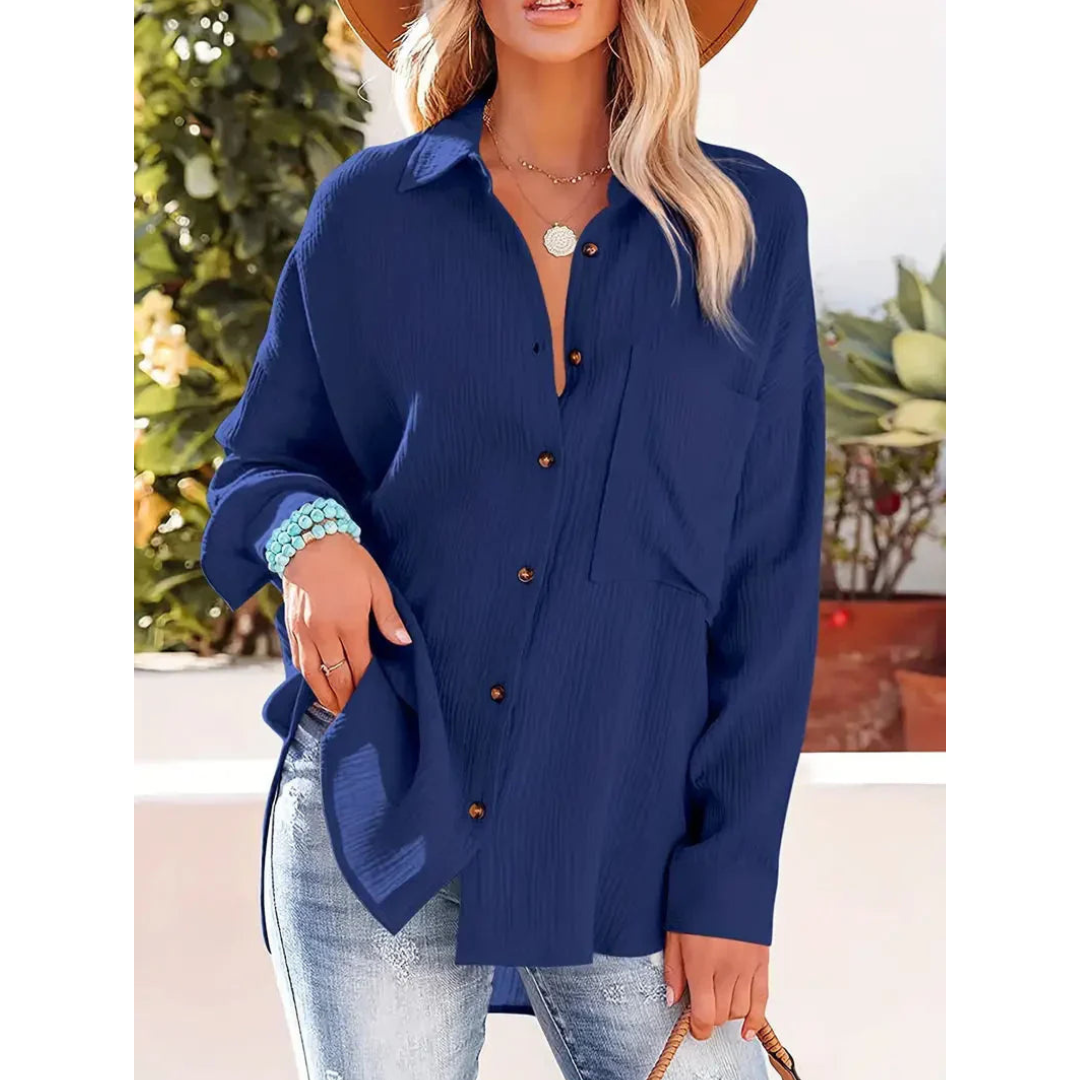 LeRoxy | Dames Casual Overhemd met Knopen | Luchtig en Comfortabel