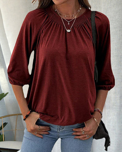 LeRoxy | Ronde Hals T-shirt voor Lente & Zomer – Stijlvol en Comfortabel