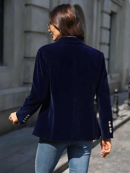 LeRoxy | Fluwelen Getailleerde Dames Blazer | Elegante Vrouwelijke Colbert