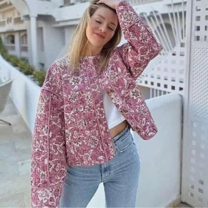 LeRoxy | Gewatteerd Damesjasje met Bloemenprint | Elegant & Comfortabel | LeRoxy Collectie