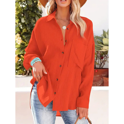 LeRoxy | Dames Casual Overhemd met Knopen | Luchtig en Comfortabel