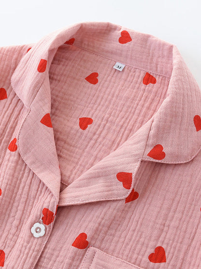 LeRoxy | Dames Pyjama Set van Katoen met Lange Mouwen | Luxe Ontwerp | Comfortabele Nachtkleding