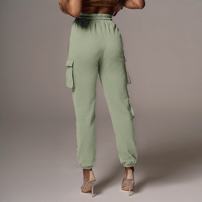 LeRoxy | Dames Cargo Broek Hoge Taille | Stretchmix, Relaxte Pasvorm, Zakjes