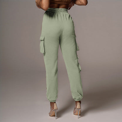LeRoxy | Dames Cargo Broek Hoge Taille | Stretchmix, Relaxte Pasvorm, Zakjes