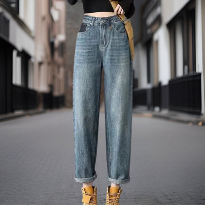 LeRoxy Stijlvolle Rechte Jeansbroek - Trendy en Comfortabel voor Elke Gelegenheid