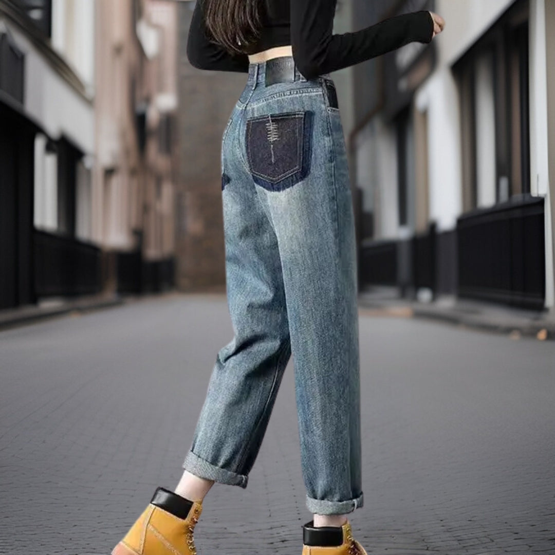 LeRoxy Stijlvolle Rechte Jeansbroek - Trendy en Comfortabel voor Elke Gelegenheid