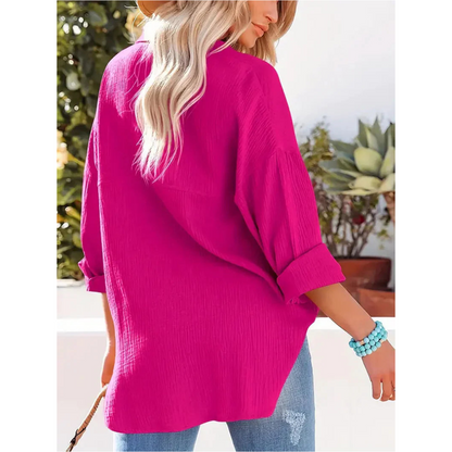LeRoxy | Dames Casual Overhemd met Knopen | Luchtig en Comfortabel