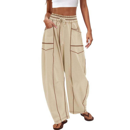 LeRoxy | Comfortabele Dames Baggy Lounge Broek | Casual Loungewear & Vrijetijdsbroek