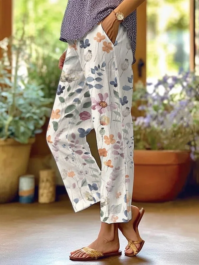 LeRoxy - Losse Casual Bloemetjesbroek
