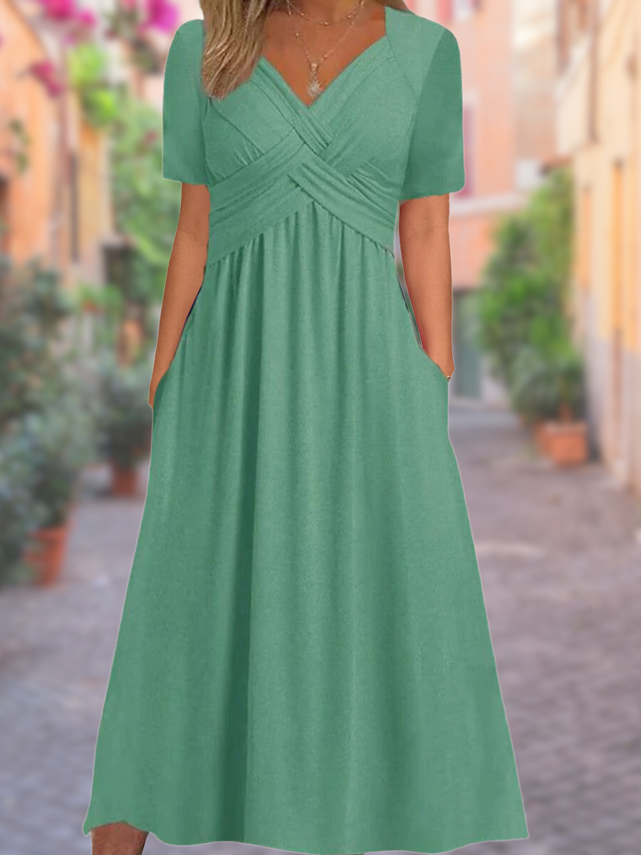 LeRoxy | Zomerjurk Dames met V-Hals – Selby | Licht en Comfortabel