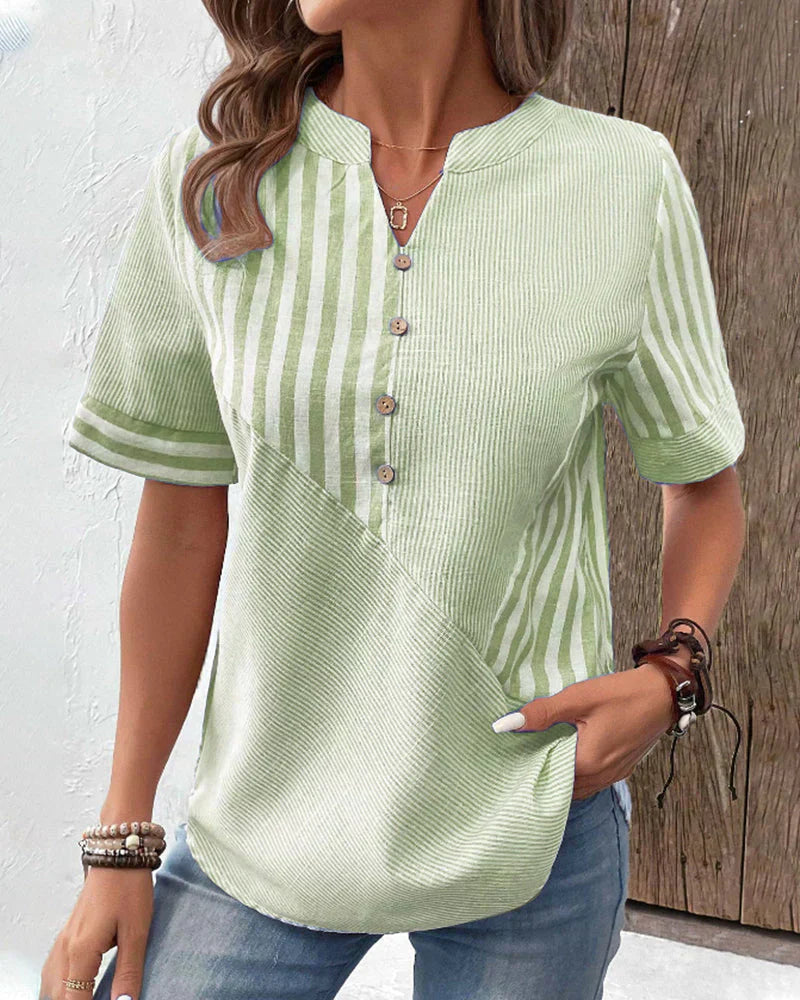 LeRoxy | Luchtige Gestreepte Zomerblouse voor Dames