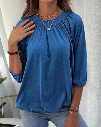 LeRoxy | Ronde Hals T-shirt voor Lente & Zomer – Stijlvol en Comfortabel