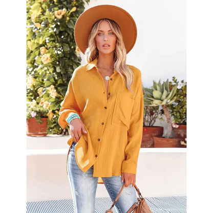 LeRoxy | Dames Casual Overhemd met Knopen | Luchtig en Comfortabel