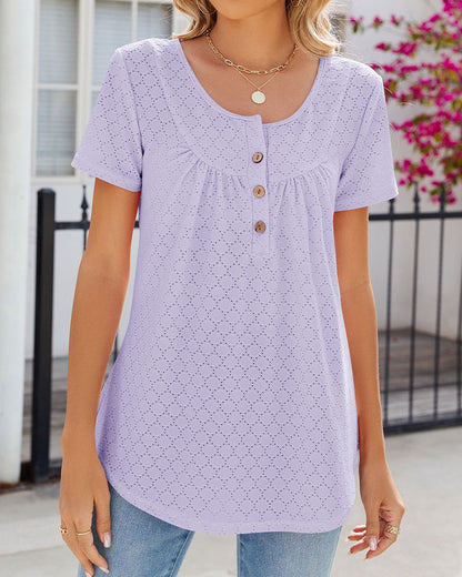 LeRoxy | Shirt met Knopen | Trendy Lente en Zomer Must-Have voor Elke Garderobe