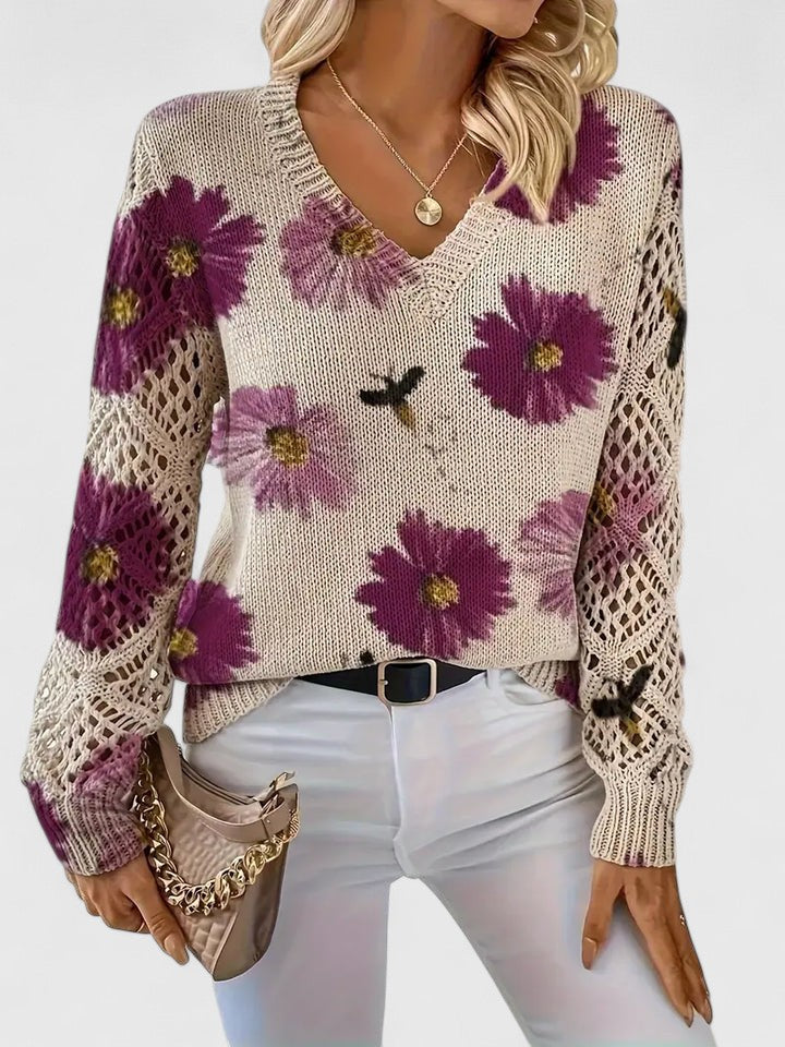 LeRoxy | Elegante Dames Pullover | Bloemenpatroon, Comfortabel en Stijlvol