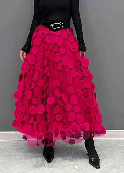 LeRoxy | Gelaagde Tule Midi Rok | Elegante Damesrok met Decoratieve Stippen | Perfect voor Feest & Casual