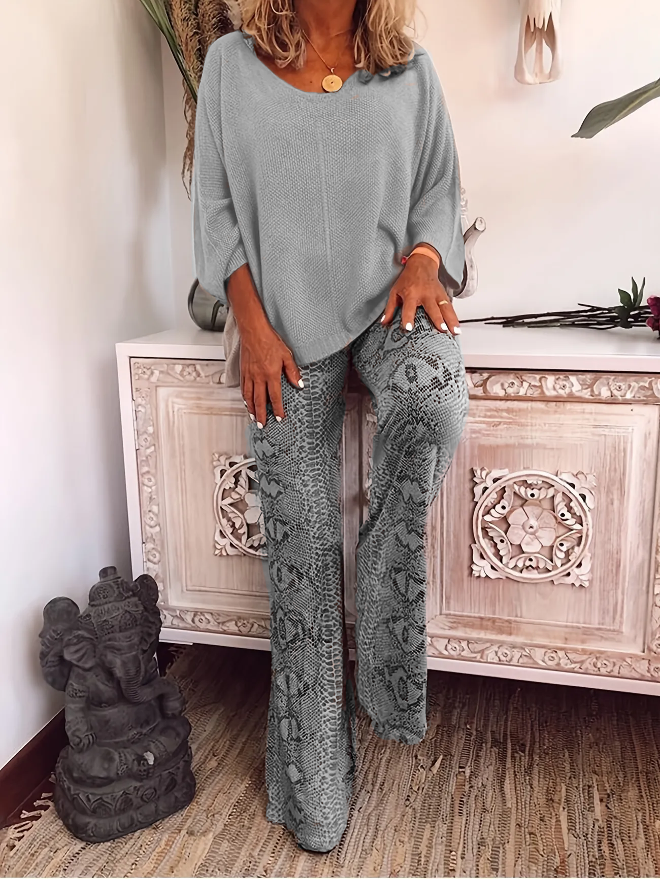 LeRoxy Elegante Casual Tweedelige Set – Stijlvolle en Comfortabele Outfit voor Elke Gelegenheid