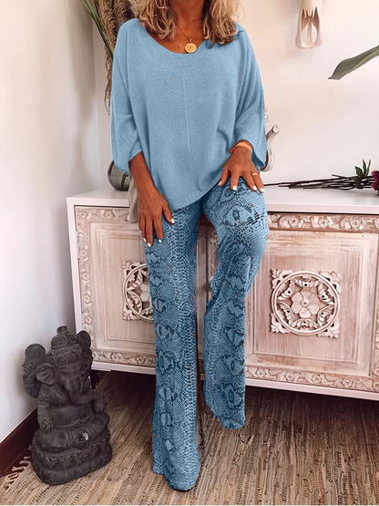 LeRoxy Elegante Casual Tweedelige Set – Stijlvolle en Comfortabele Outfit voor Elke Gelegenheid