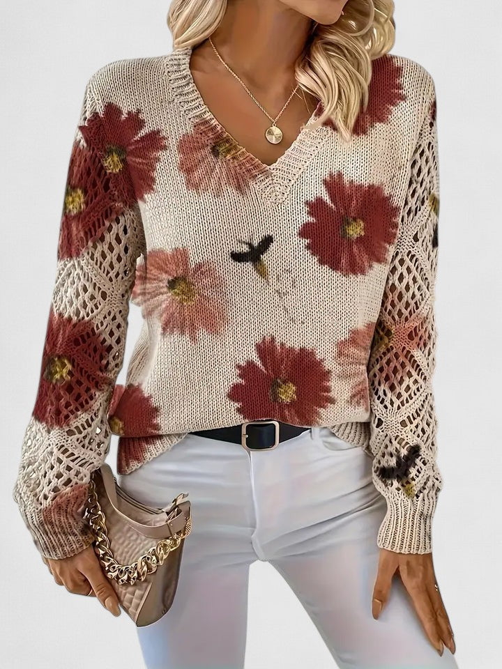 LeRoxy | Elegante Dames Pullover | Bloemenpatroon, Comfortabel en Stijlvol