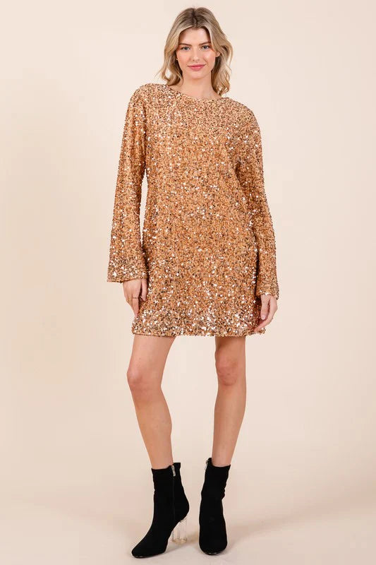 LeRoxy | Elegante Cocktailjurk met Glitters | Valentina | Stijlvolle Feestjurk