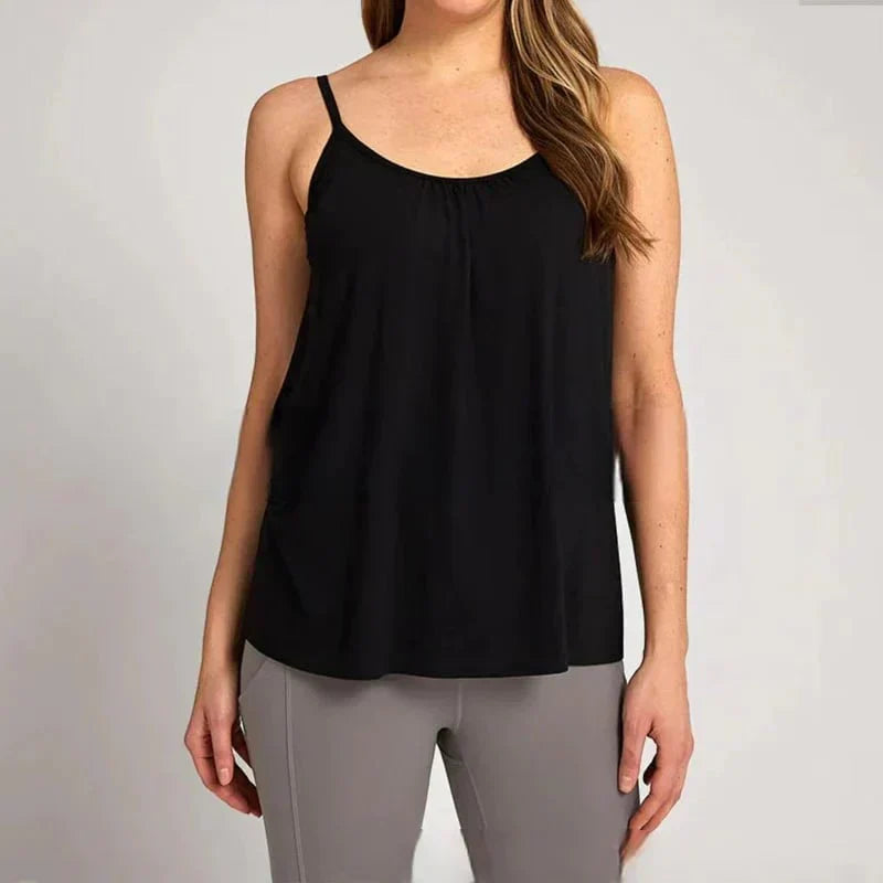 LeRoxy Mouwloze Dames Top – Klassiek, Stijlvol & Comfortabel