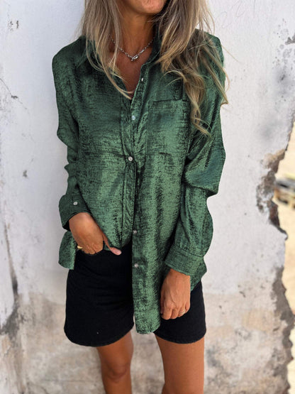 LeRoxy | Metalen Blouse | Een Trendy en Strakke Look voor Elke Gelegenheid