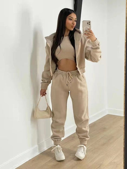 LeRoxy – Stijlvolle Casual Driedelige Set | Comfort & Elegantie