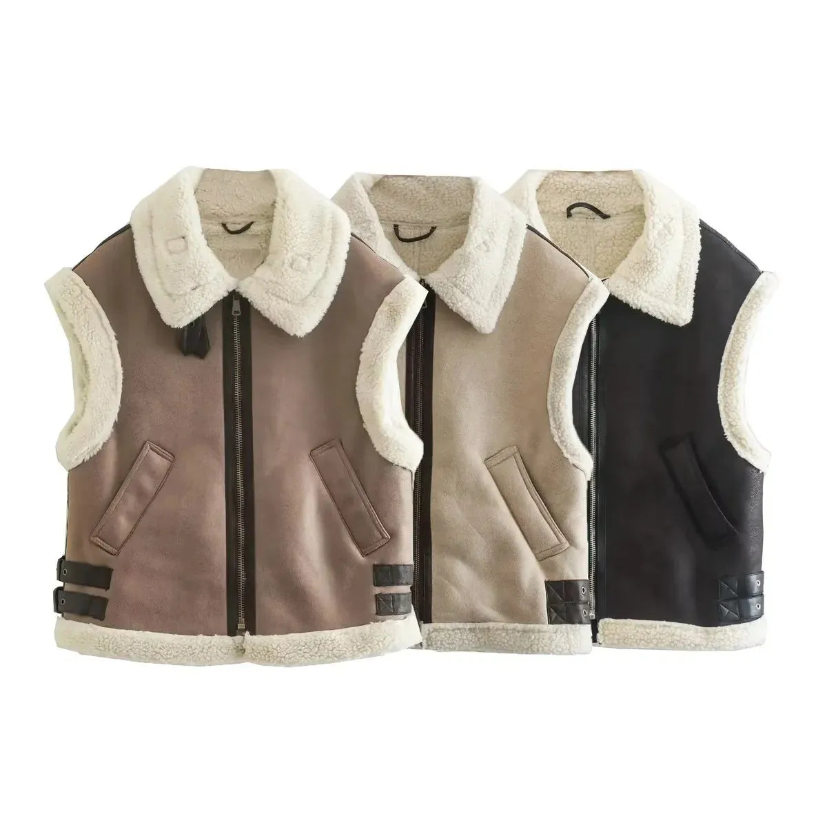 LeRoxy | Dames Bodywarmer Vest met Teddy Voering | Warm, Stijlvol & Comfortabel