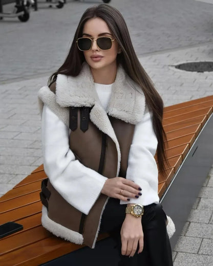 LeRoxy | Dames Bodywarmer Vest met Teddy Voering | Warm, Stijlvol & Comfortabel