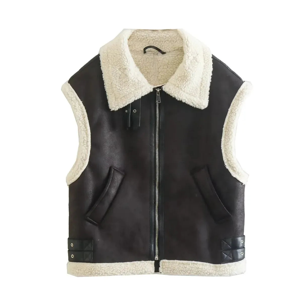 LeRoxy | Dames Bodywarmer Vest met Teddy Voering | Warm, Stijlvol & Comfortabel