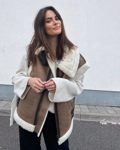 LeRoxy | Dames Bodywarmer Vest met Teddy Voering | Warm, Stijlvol & Comfortabel