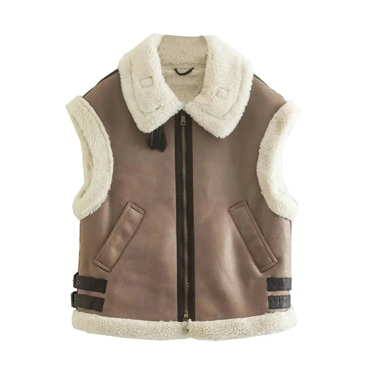 LeRoxy | Dames Bodywarmer Vest met Teddy Voering | Warm, Stijlvol & Comfortabel