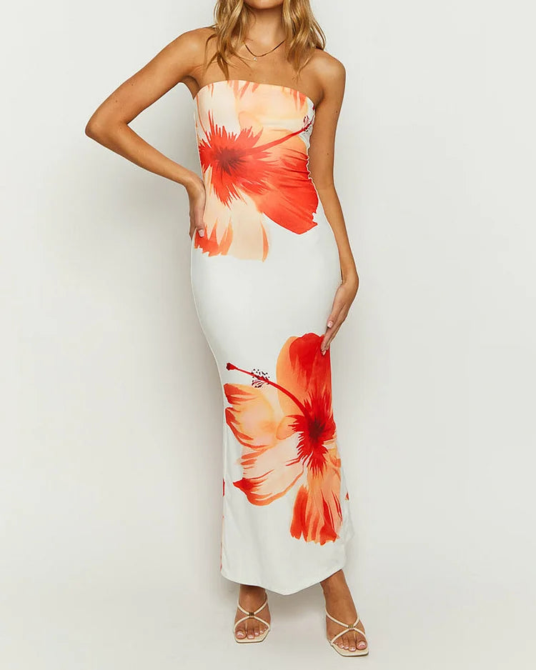LeRoxy | Zomerjurk Dames van Chiffon met Baleinen