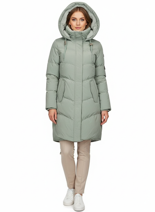 LeRoxy | Dames Lange Winterjas Parka Fleece met Capuchon | Warm & Waterafstotend