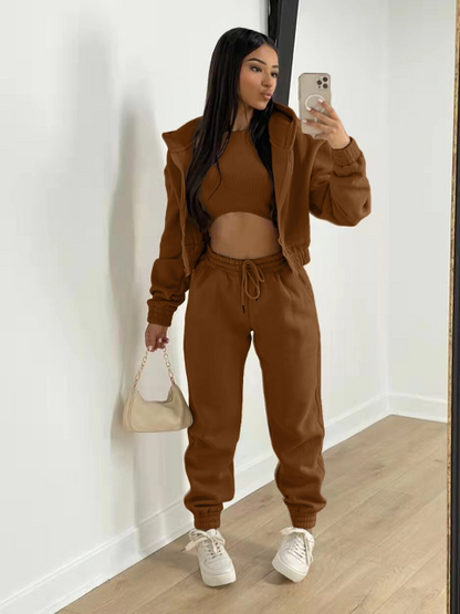 LeRoxy – Stijlvolle Casual Driedelige Set | Comfort & Elegantie