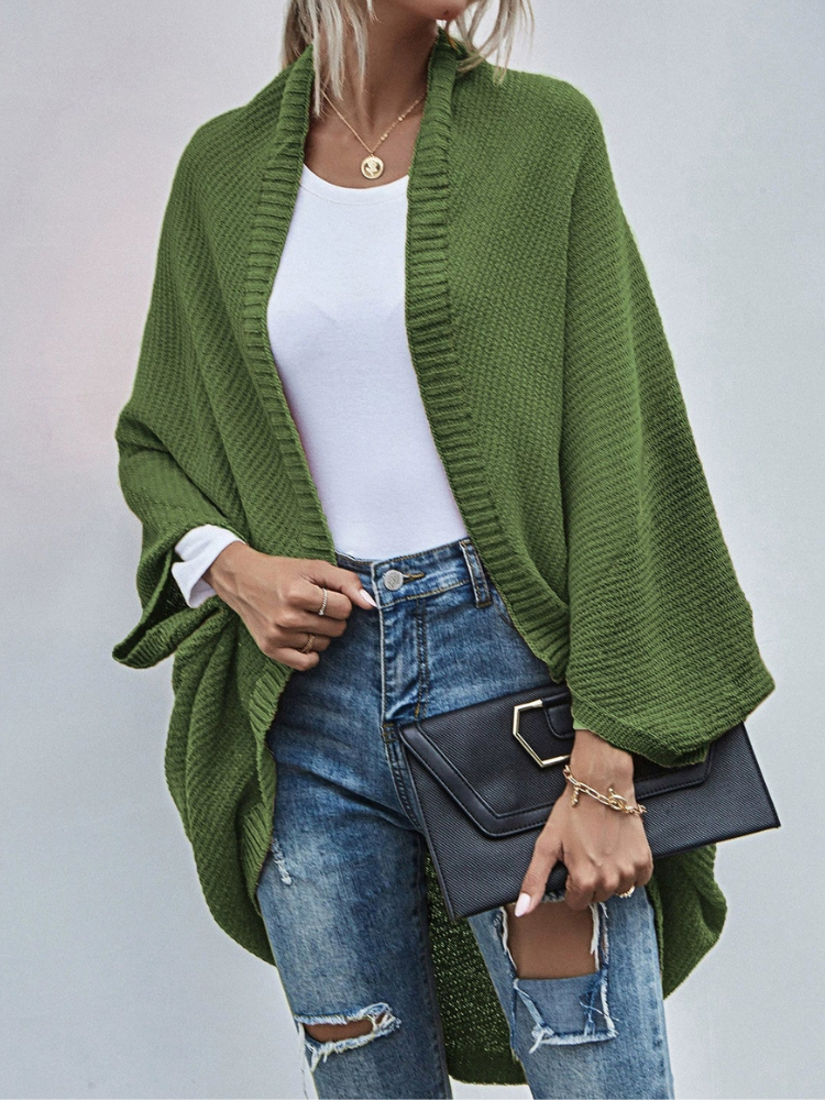 LeRoxy | Oversized Cardigan met Vleermuismouwen | Comfortabele Gebreide Damestrui