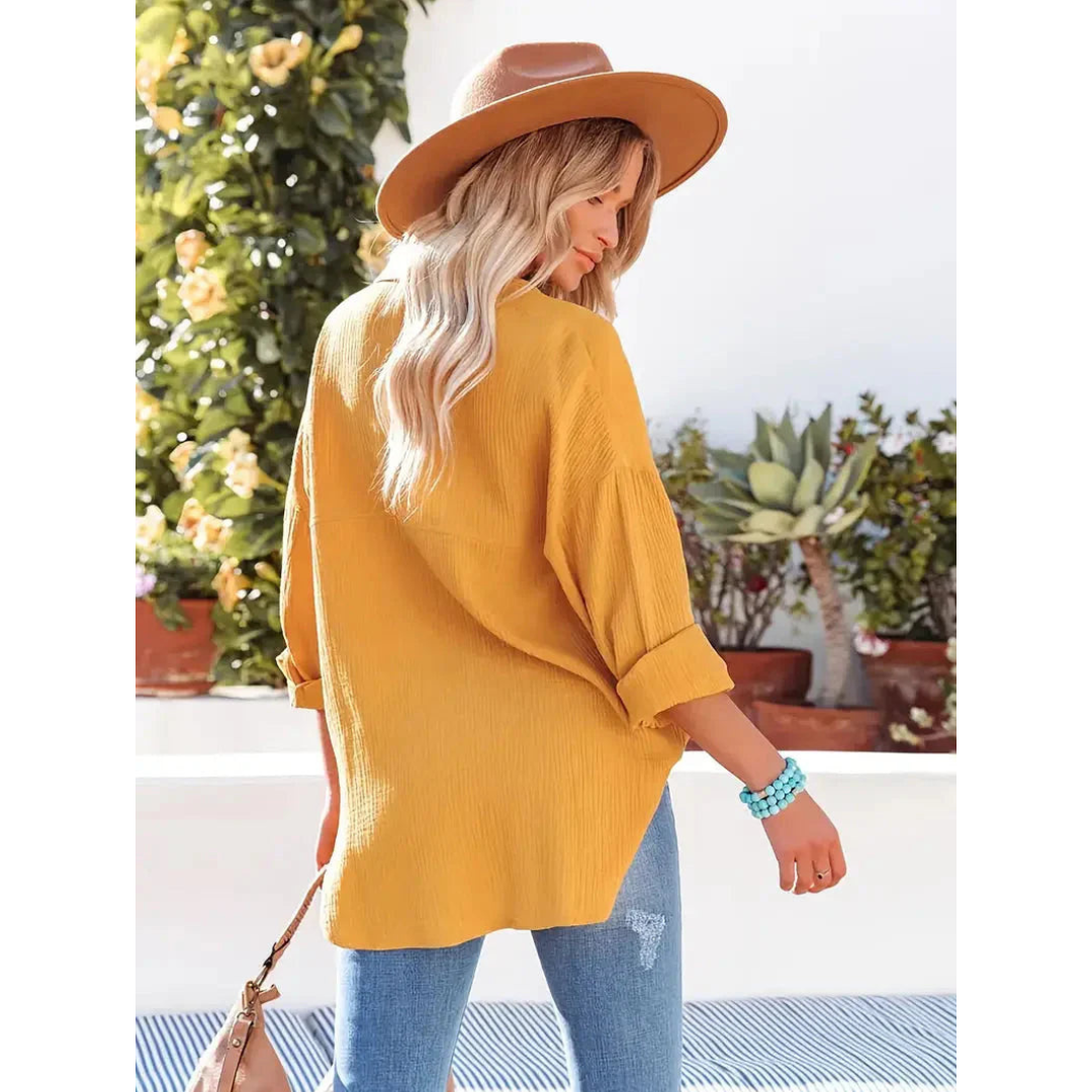 LeRoxy | Dames Casual Overhemd met Knopen | Luchtig en Comfortabel
