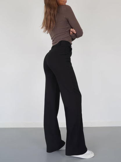 LeRoxy | Beau High-Waist Pantalon Dames met Rechte Pijpen | Comfortabele & Stijlvolle Broek