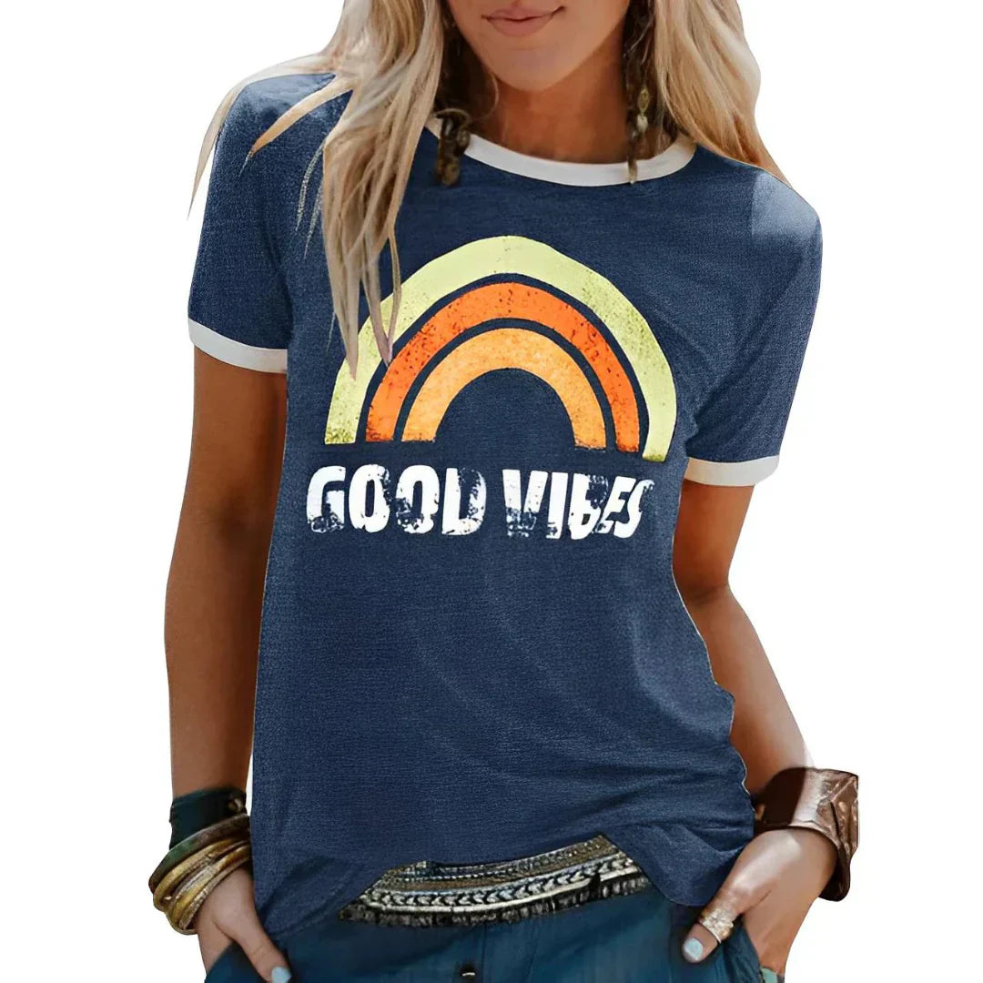 LeRoxy | Blije t-shirt: Kleurrijke en Comfortabele Stijl voor Elke Dag